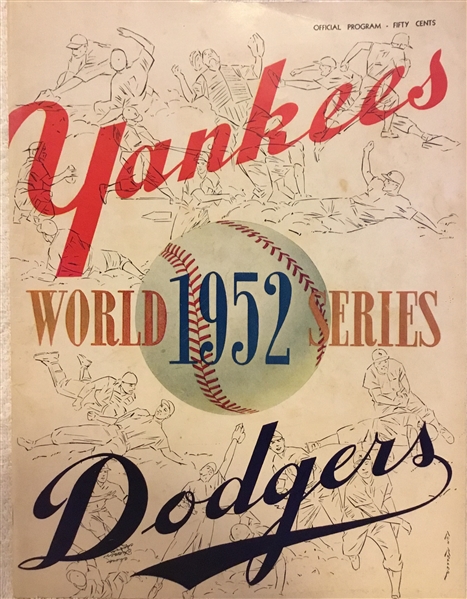 1952 WORLD SERIES PROGRAM - YANKEES ISSUE