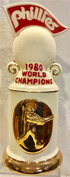 1980 PHILADELPHIA PHILLIES WORLD CHAMPION DECANTER