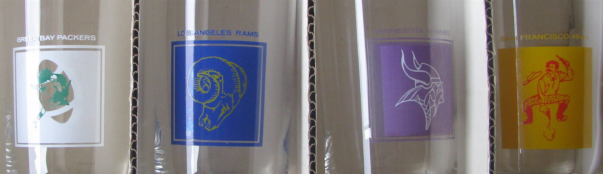 1963 NFL WESTERN DIVISION GLASS SET w/BOX