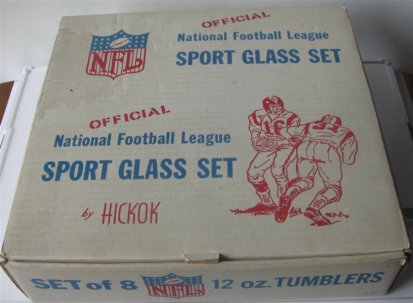 1963 NFL WESTERN DIVISION GLASS SET w/BOX