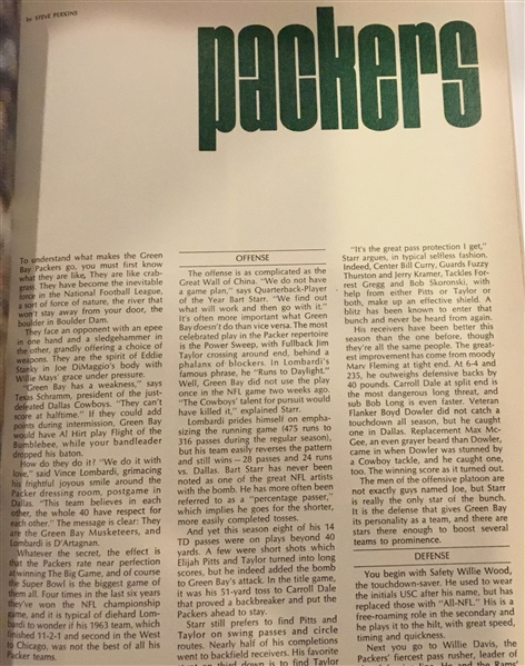 1967 SUPER BOWL I PROGRAM - PACKERS vs CHIEFS