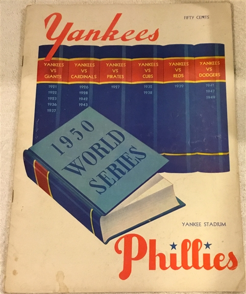 1950 WORLD SERIES PROGRAM - YANKEES ISSUE