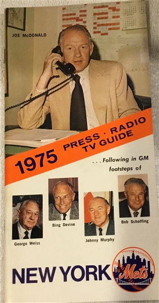1970- 1975 NEW YORK METS MEDIA GUIDES - 6