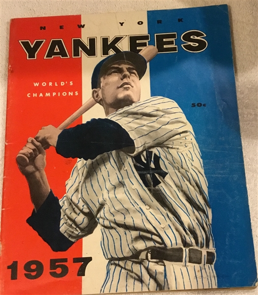1957 NEW YORK YANKEES YEARBOOK