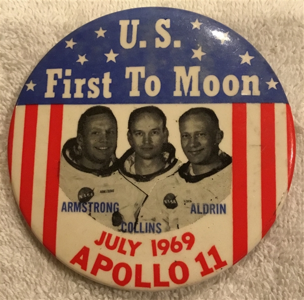 1969 APOLLO 11 U.S. FIRST TO THE MOON PIN