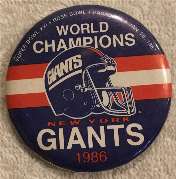 1987 NEW YORK GIANTS SUPER BOWL CHAMPIONS PINS -2