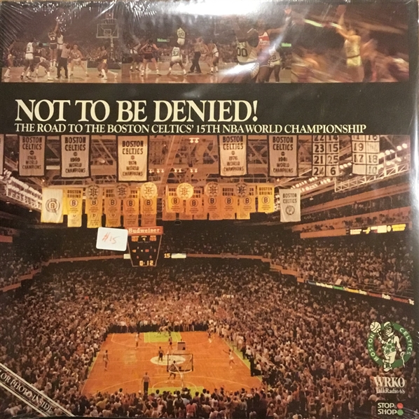 1984 BOSTON CELTICS NOT TO BE DENIED RECORD ALBUM- SEALED