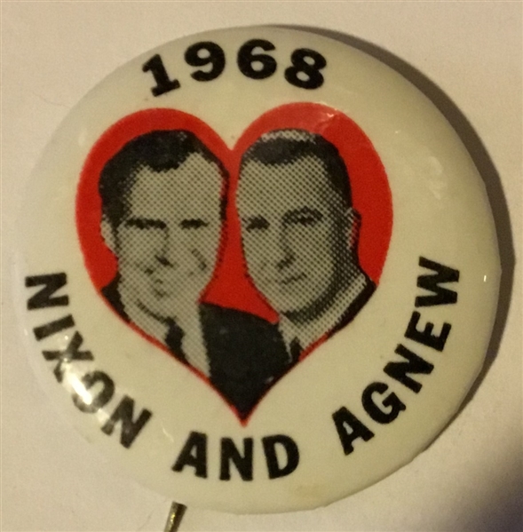 1968 NIXON AND AGNEW PIN