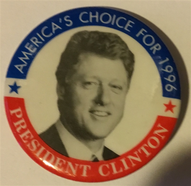 1996 BILL CLINTON PRESIDENTIAL CAMPAIGN PIN