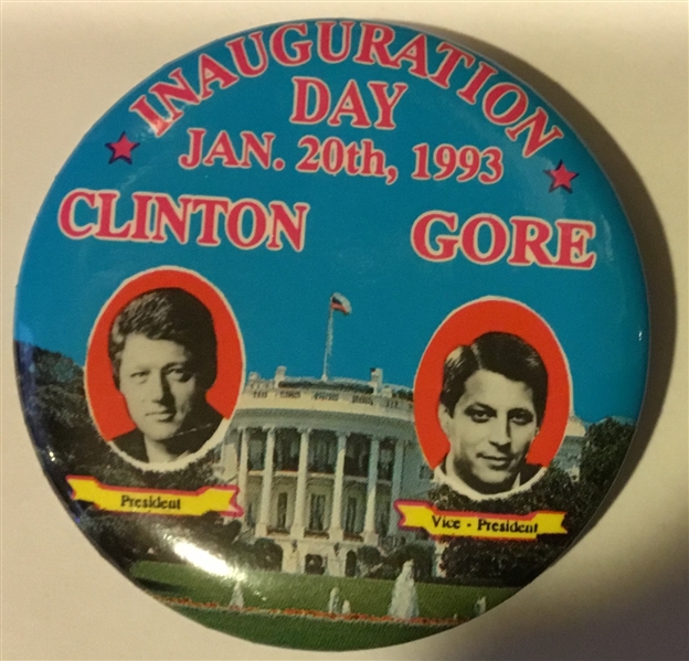 1993 CLINTON / GORE INAUGURATION DAY PIN