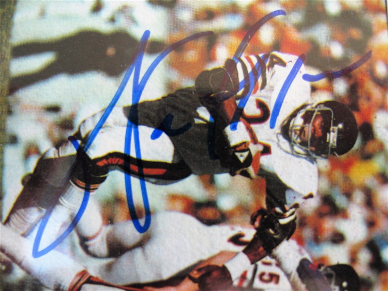 WALTER PAYTON SIGNED TOPPS FOOTBALL CARD /CAS AUTHENTICATED