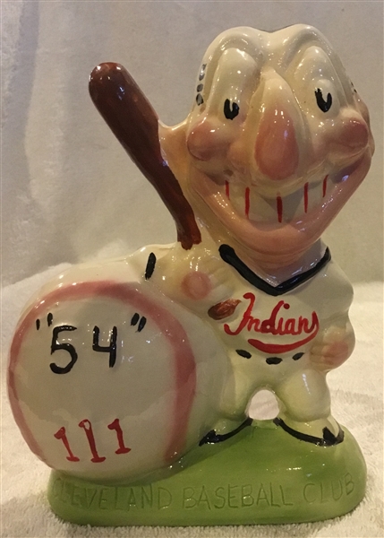 50's CLEVELAND INDIANS 54-111 WALL PLAQUE