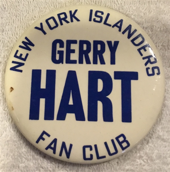 70's GERRY HART NEW YORK ISLANDERS PIN