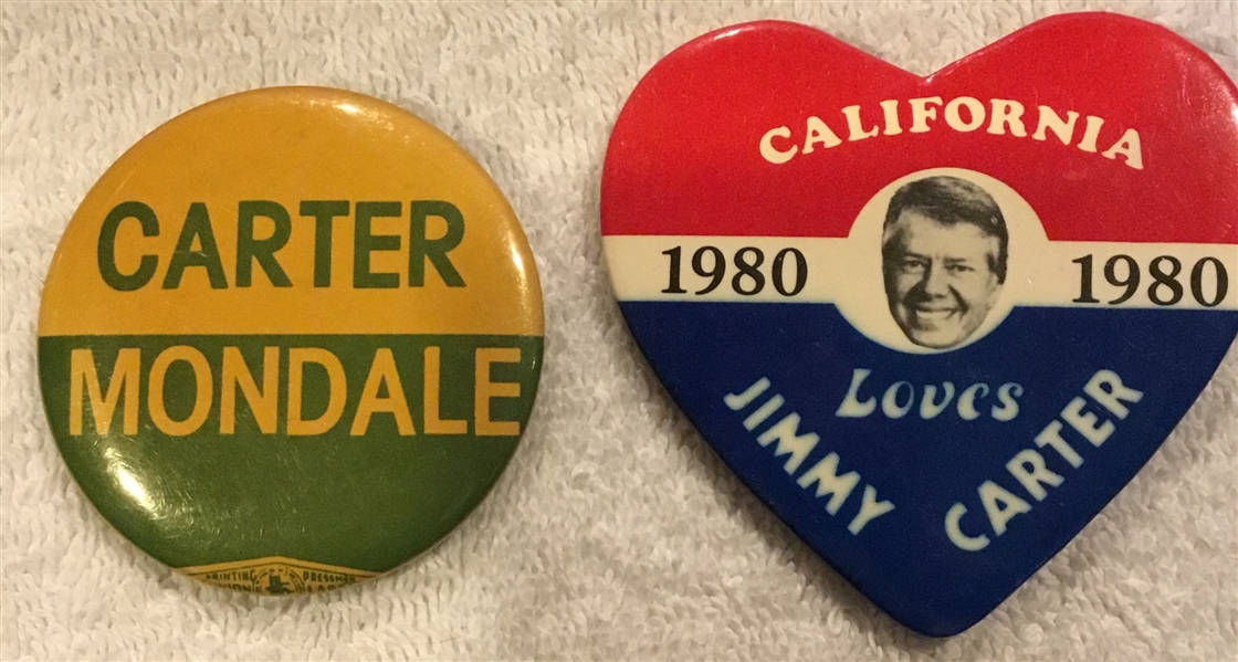 1980 JIMMY CARTER PRESIDENTIAL CAMPAIGN PINS - 2