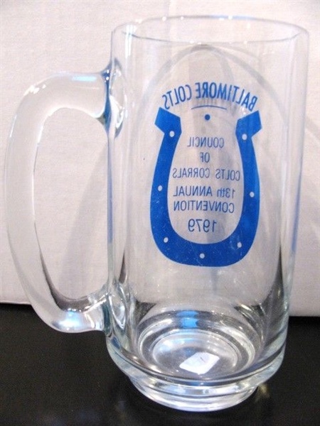 1979 BALTIMORE COLTS DRINKING GLASS MUG