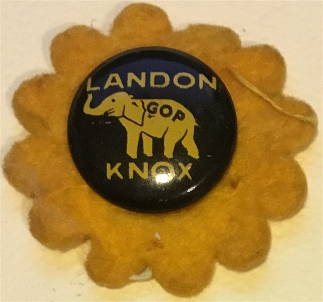 1936 ALF LANDON PRESIDENTIAL CAMPAIGN PIN