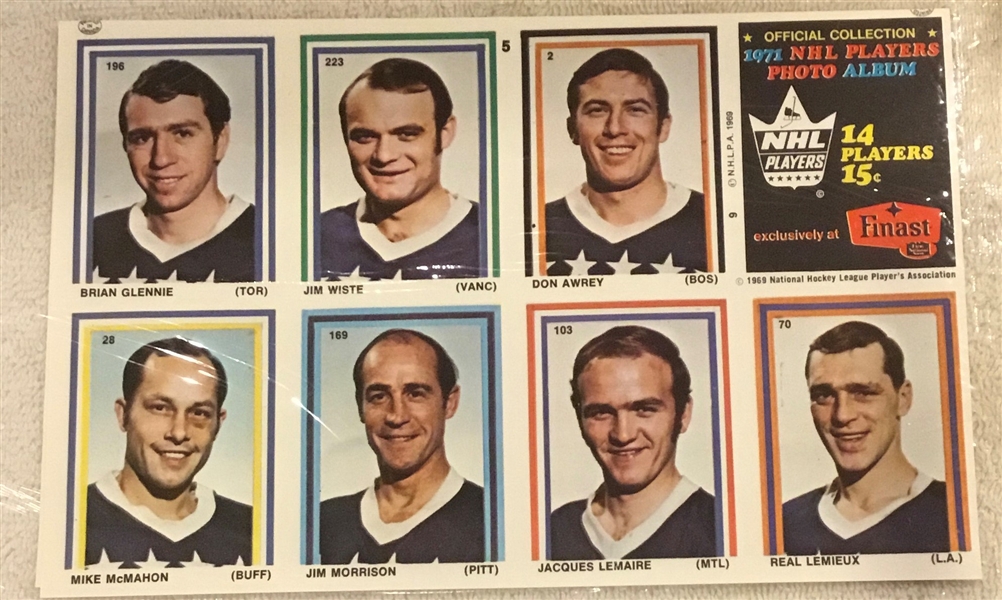 1970-71 EDDIE SARGENT/FINAST NHL PLAYER STAMPS SEALED PACK w/HOWE