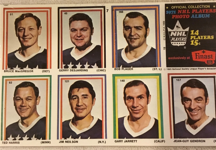 1970-71 EDDIE SARGENT/FINAST NHL PLAYER STAMPS SEALED PACK w/RICHARD