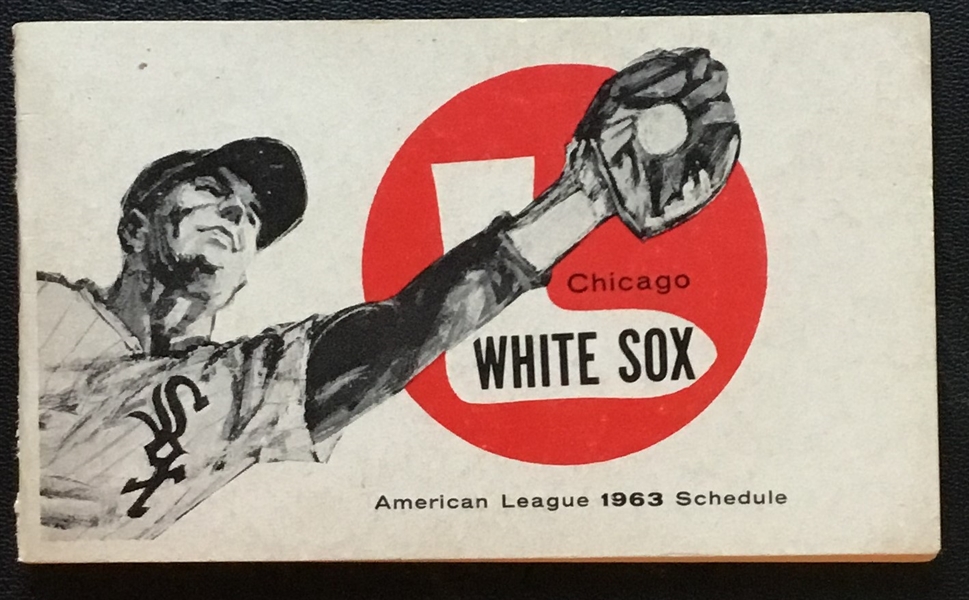 1963 AMERICAN LEAGUE SCHEDULE BOOKLET- WHITE SOX ISSUE