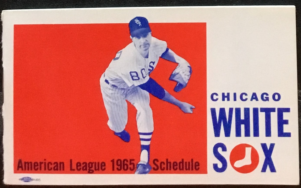 1965 AMERICAN LEAGUE SCHEDULE BOOKLET- WHITE SOX ISSUE