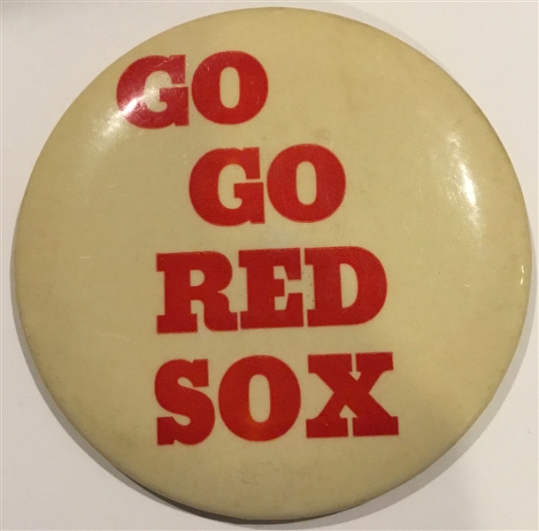 1967 GO GO RED SOX PIN