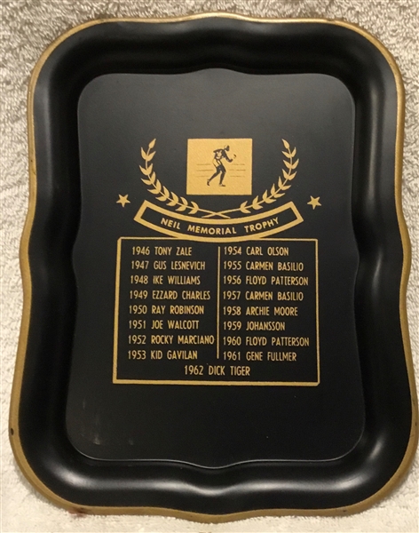 60's NEIL MEMORIAL TROPHY TRAY - BOXING