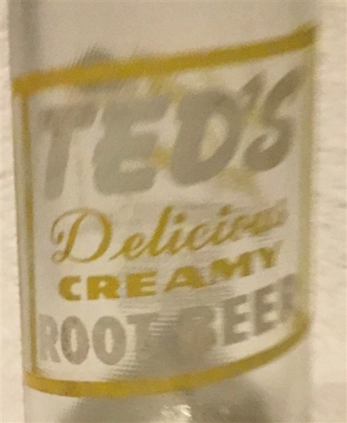 VINTAGE TED WILLIAMS TED's ROOT BEER BOTTLE