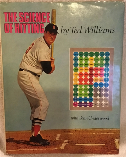 1971 TED WILLIAMS THE SCIENCE OF HITTING BOOK - 1st PRINTING