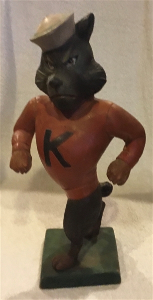 VINTAGE KENTUCKY WILDCATS? WOOD CARVED STATUE