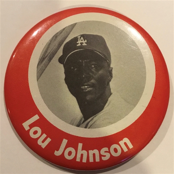 1965 LOU JOHNSON  WORLD SERIES PIN