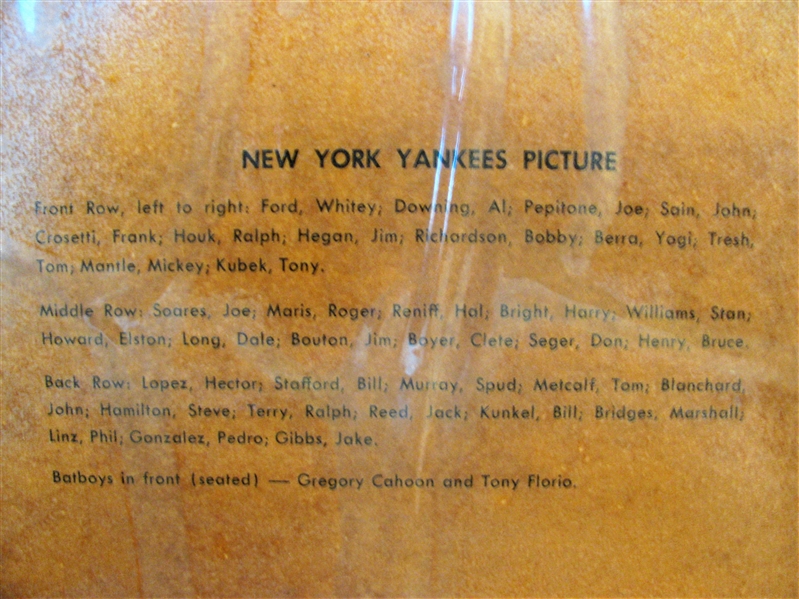 60's NEW YORK YANKEES PICTURE PENNANT
