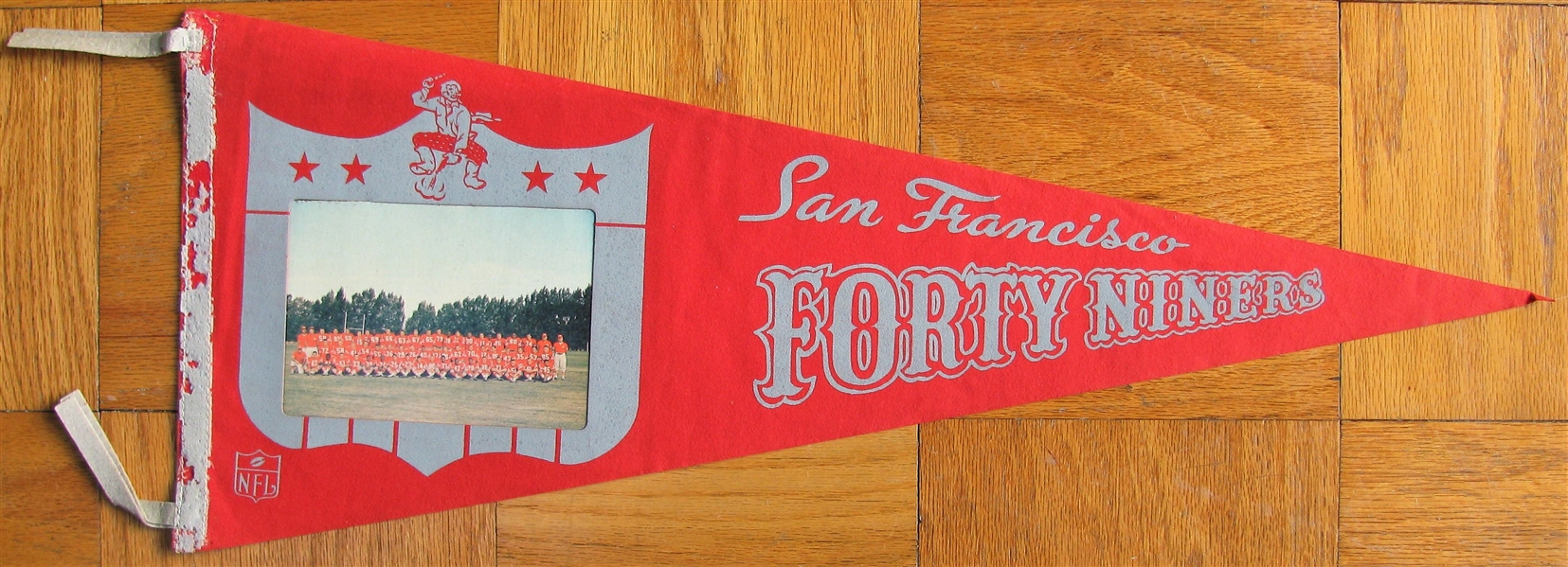 60's SAN FRANCISCO FORTY-NINERS PHOTO PENNANT