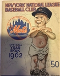 1962 NEW YORK METS SIGNED YEARBOOK w/10 AUTOGRAPHS