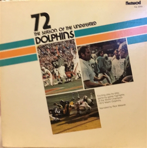 1972 MIAMI DOLPHINS RECORD ALBUM - PERFECT SEASON