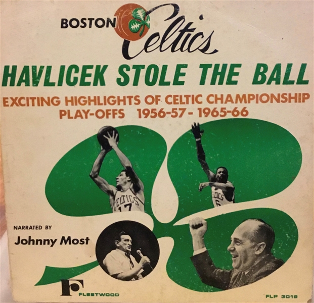 1966 HAVLICEK STOLE THE BALL RECORD ALBUM- BOSTON CELTICS