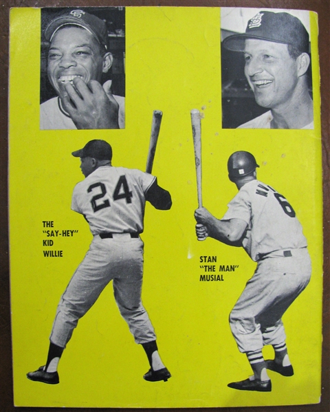 1962 STAN MUSIAL AND WILLIE MAYS PICTORIAL MAGAZINE