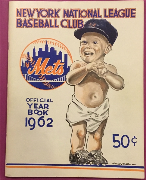 1962 NEW YORK METS YEARBOOK - 1st YEAR