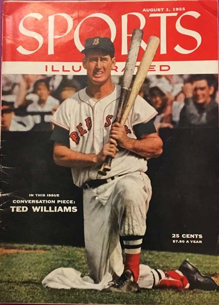 1955 SPORTS ILLUSTRATED w/TED WILLIAMS COVER