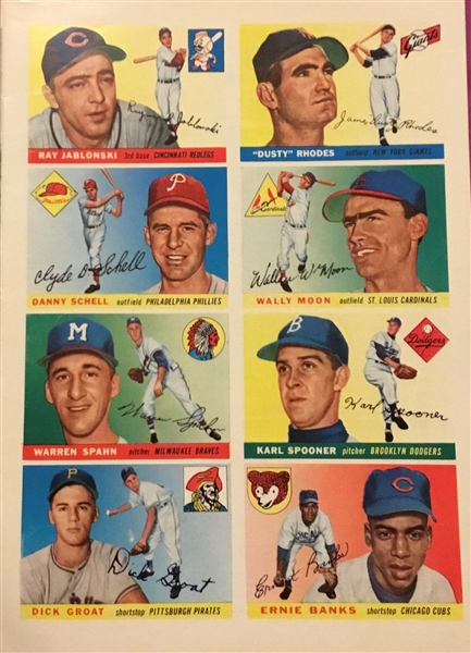 1955 SPORTS ILLUSTRATED w/MAYS COVER & BASEBALL CARDS