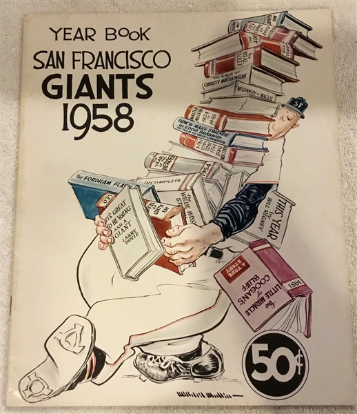 1958 SAN FRANCISCO GIANTS YEARBOOK- 1st in S.F.