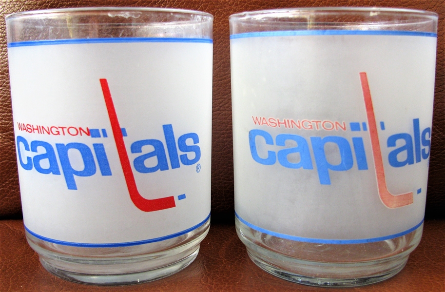 80's WASHINGTON CAPITALS HOCKEY GLASSES