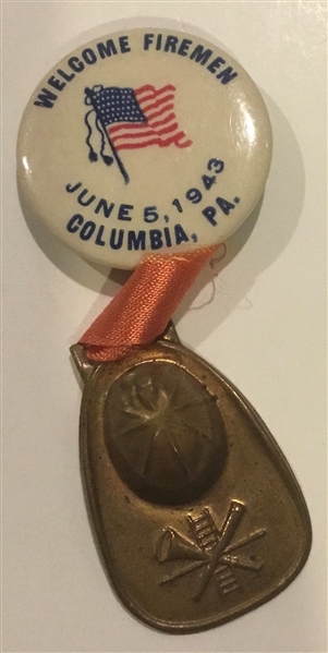 1943 FIREMAN's CONVENTION PIN