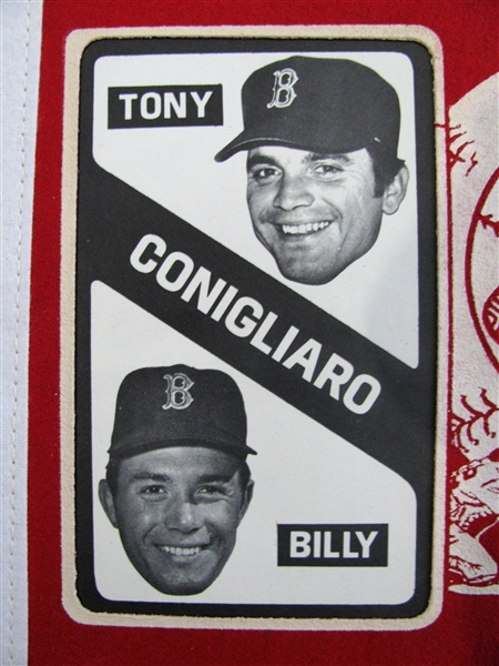 60's BOSTON RED SOX TONY & BILLY CONIGLIARO PENNANT