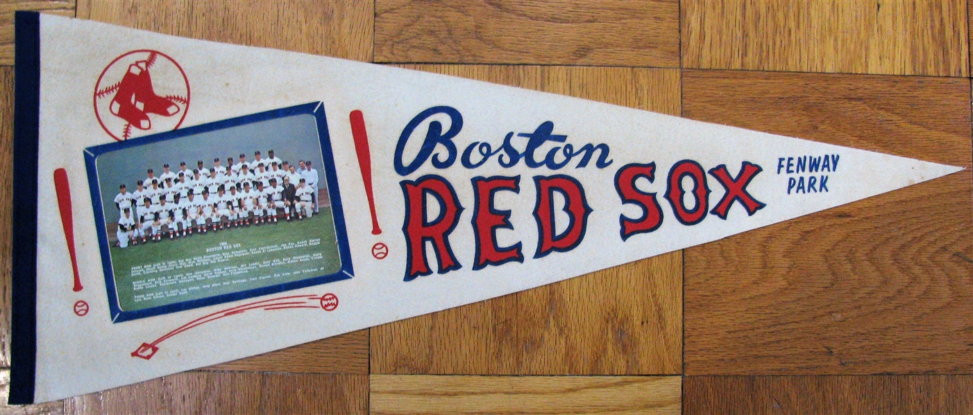 1968 RED SOX PHOTO PENNANT