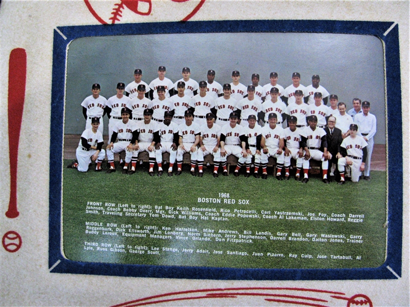 1968 RED SOX PHOTO PENNANT
