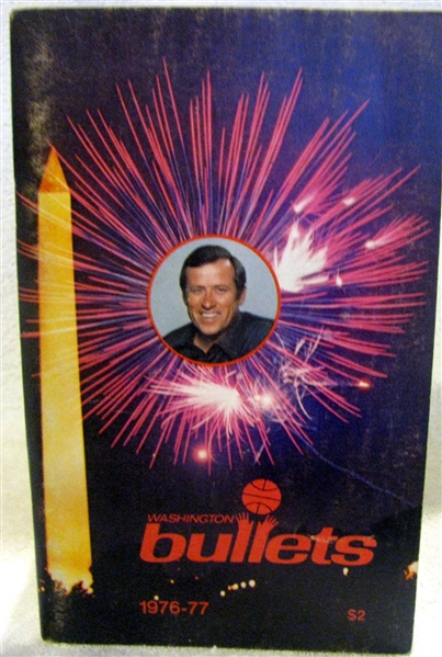 1976-77 WASHINGTON BULLETS MEDIA GUIDE / YEARBOOK