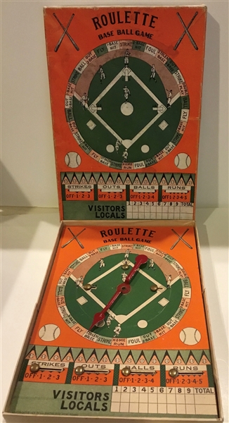 1929 ROULETTE BASE BALL GAME