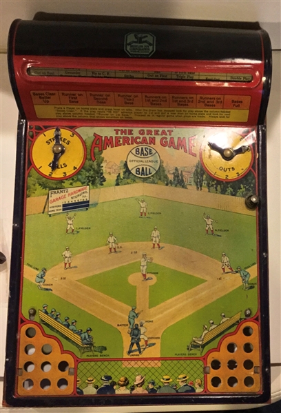 1925 THE GREAT AMERICAN GAME BASE BALL BOARD GAME