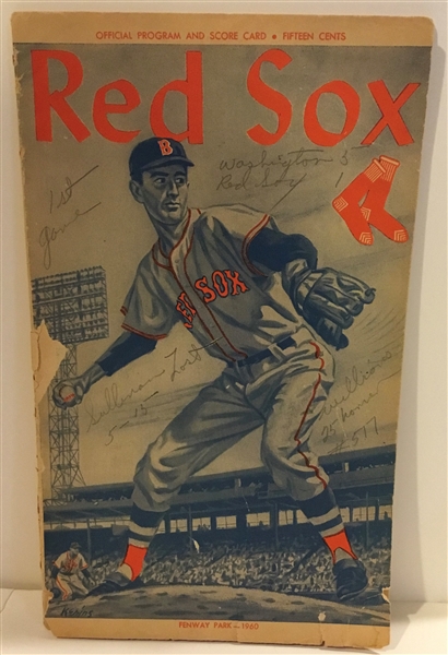 1960 RED SOX PROGRAM - WILLIAMS HOMERS