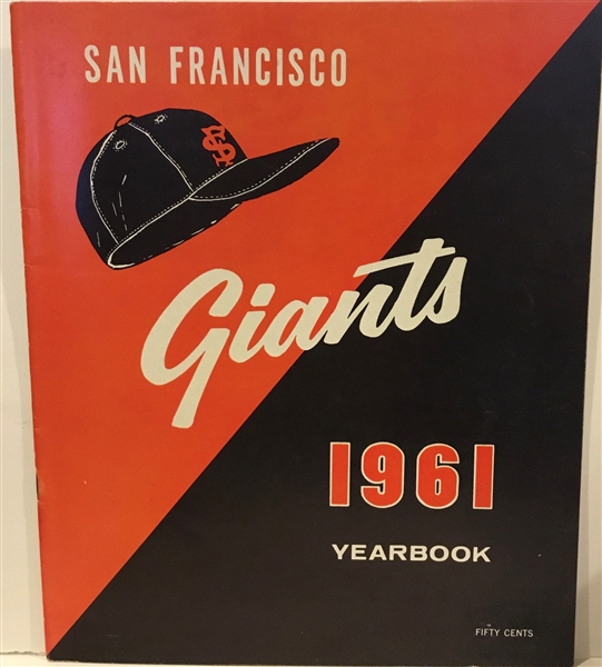 1961 SAN FRANCISCO GIANTS YEARBOOK